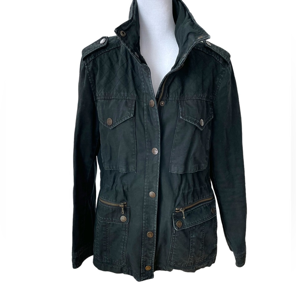 Levi’s Washed Black Utility Field Cargo Jacket Size Medium